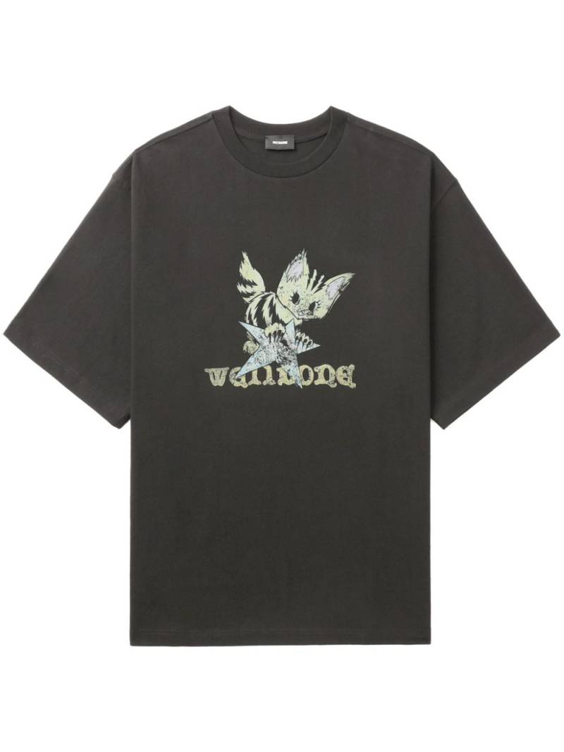 We11done graphic-print T-shirt - Grey von We11done