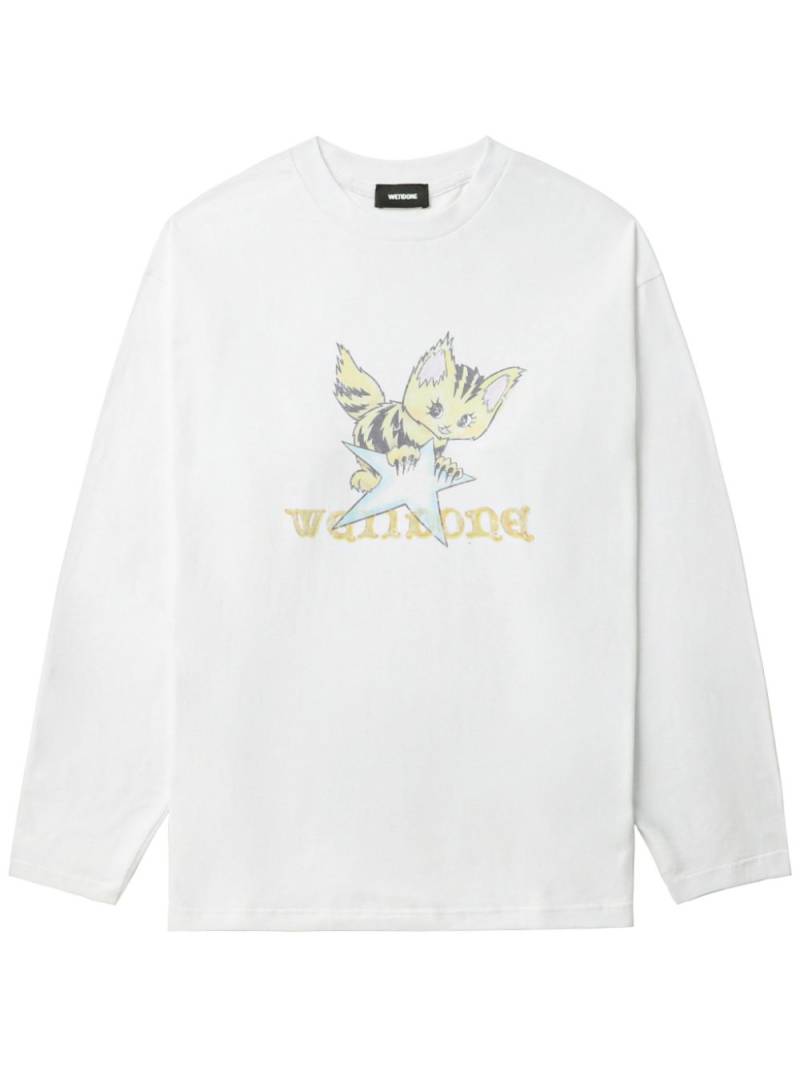 We11done graphic-print T-shirt - White von We11done