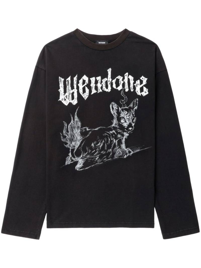 We11done graphic-print sweatshirt - Black von We11done