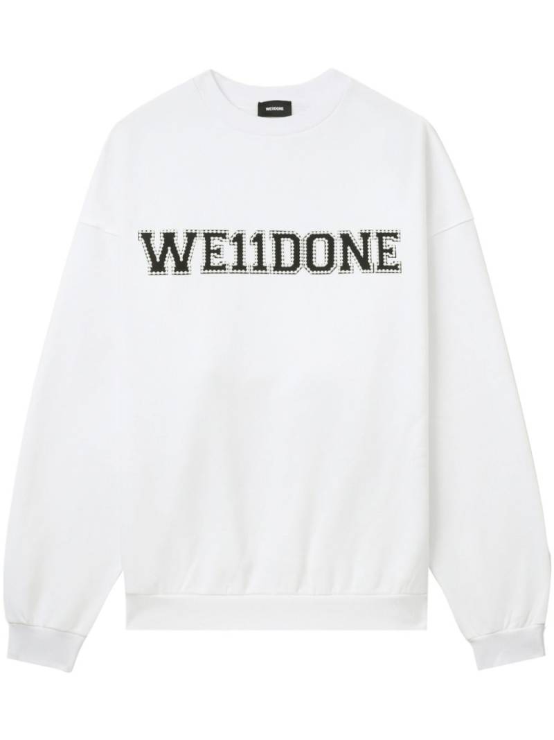 We11done logo-embellished sweatshirt - White von We11done