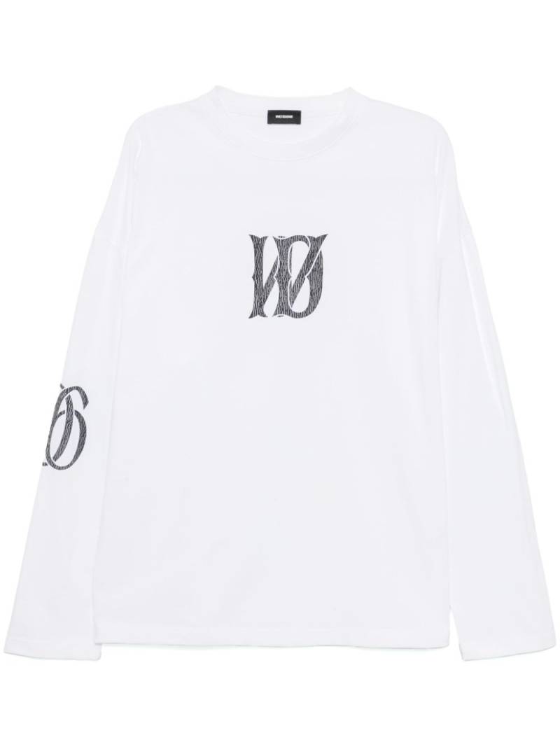 We11done logo print T-shirt - White von We11done