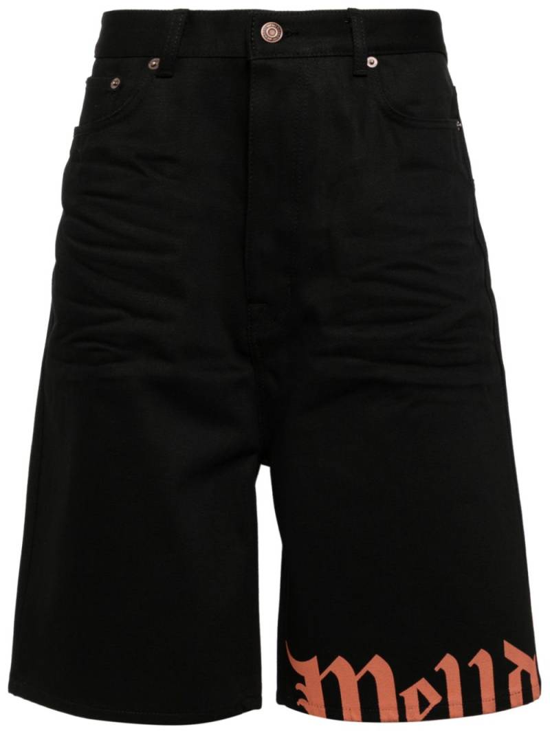 We11done logo-print bermuda shorts - Black von We11done