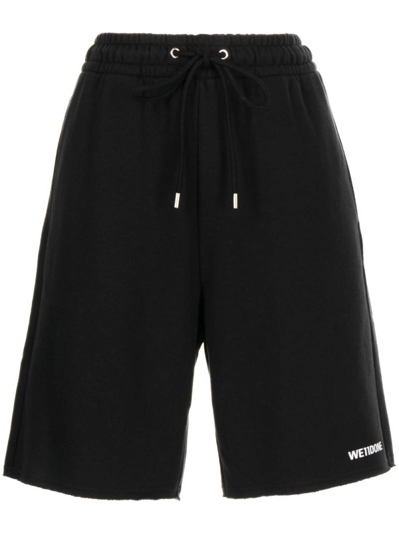 We11done logo-print drawstring shorts - Black von We11done