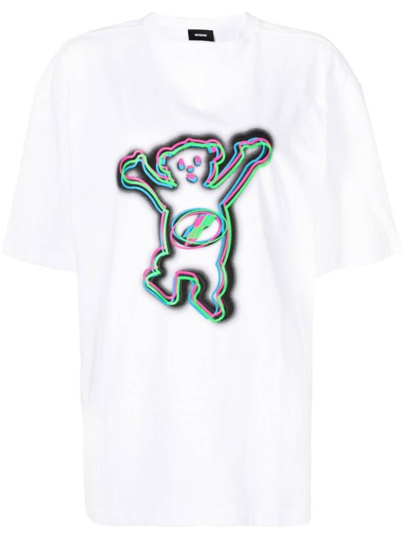 We11done logo print oversized T-shirt - White von We11done