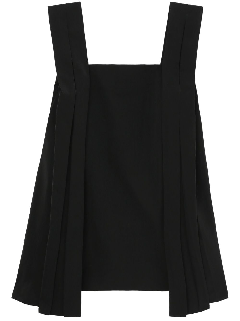 We11done pleat-detail sleeveless minidress - Black von We11done