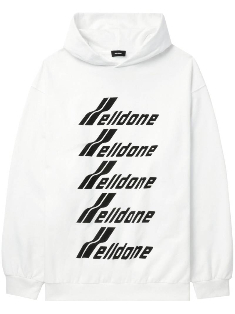 We11done printed hoodie - White von We11done