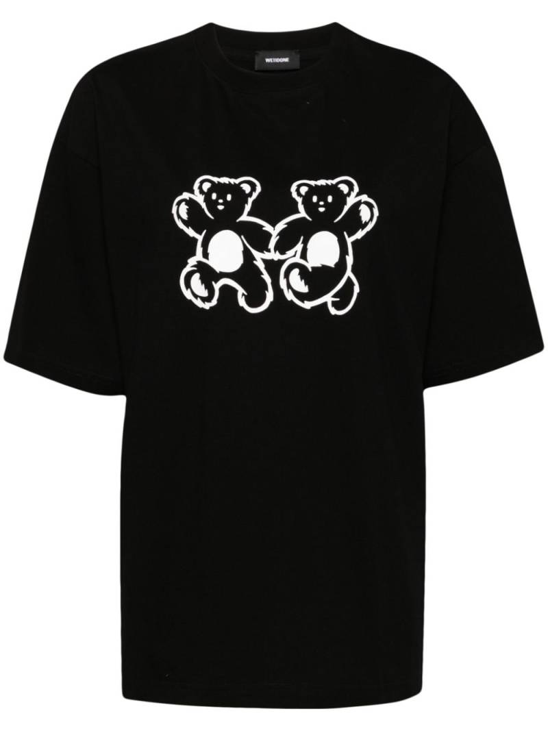 We11done teddy twins T-shirt - Black von We11done