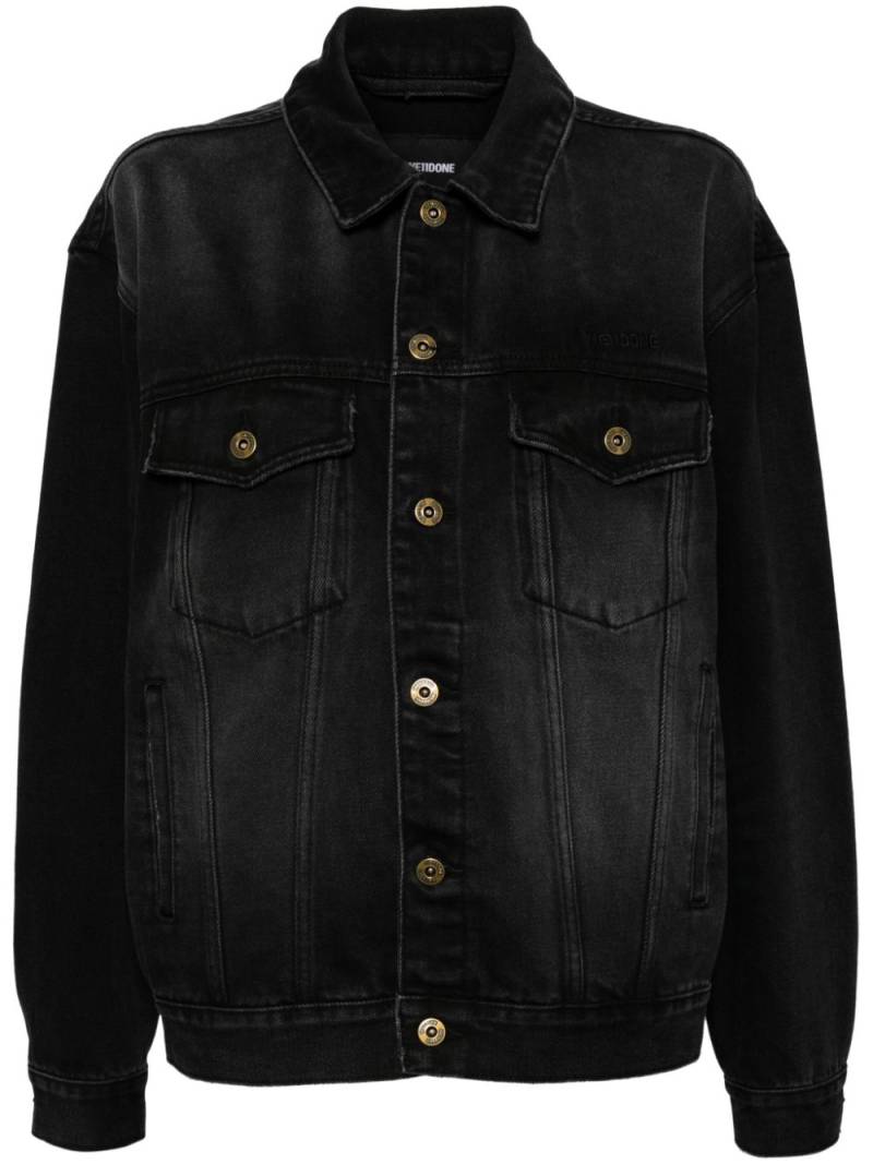 We11done washed denim jacket - Black von We11done