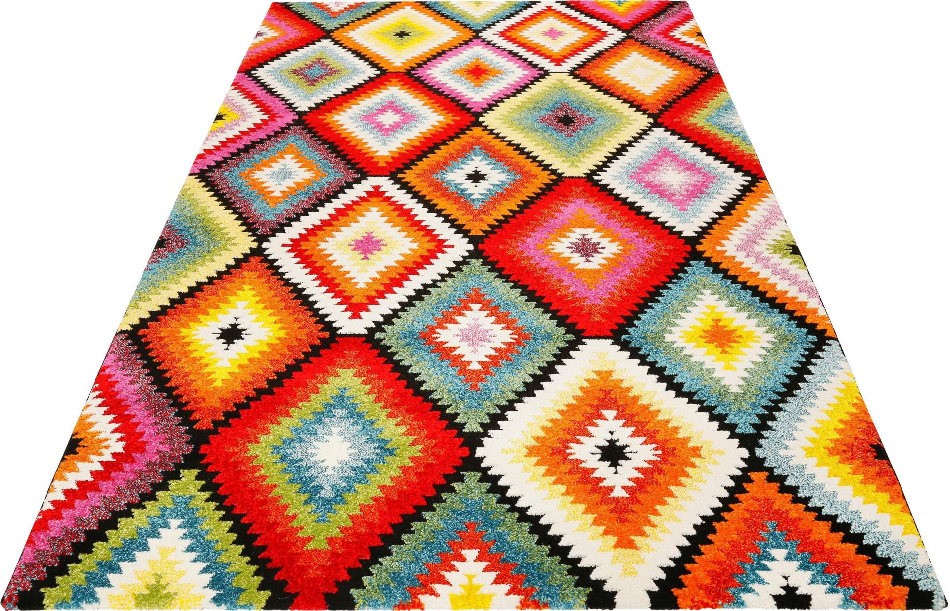 Wecon home Teppich »Kelim Remix«, rechteckig, 13 mm Höhe, Kurzflor, Wohnzimmer Wecon home Teppich »Kelim Remix«, rechteckig, 13 mm Höhe, Kurzflor, Wohnzimmer von Wecon Home