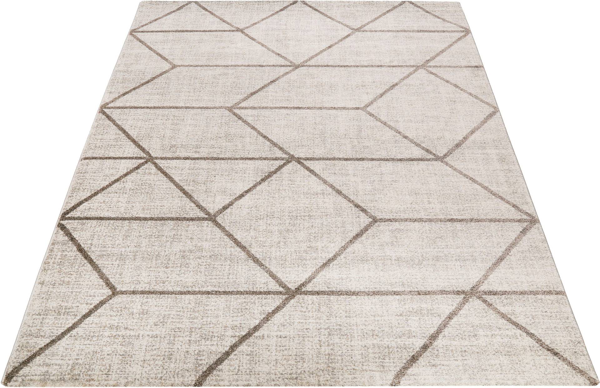 Wecon home Teppich »Bossa Lounge«, rechteckig, 10 mm Höhe, 3D-Design, Kurzflor, Wohnzimmer Wecon home Teppich »Bossa Lounge«, rechteckig, 10 mm Höhe, 3D-Design, Kurzflor, Wohnzimmer von Wecon Home