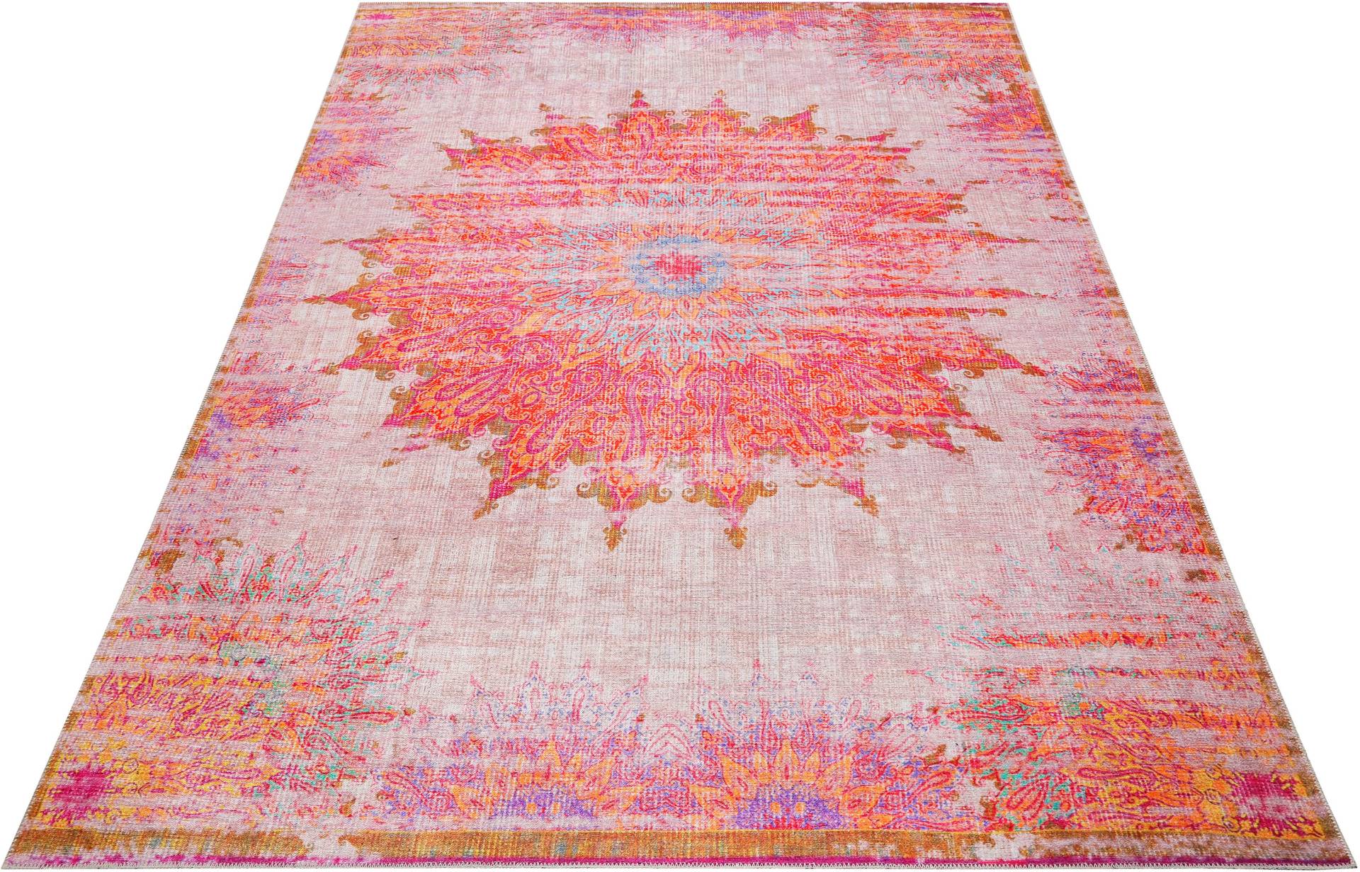 Wecon home Teppich »Sunkissed«, rechteckig, 6 mm Höhe, Vintage Look, Flachgewebe, Wohnzimmer Wecon home Teppich »Sunkissed«, rechteckig, 6 mm Höhe, Vintage Look, Flachgewebe, Wohnzimmer von Wecon Home