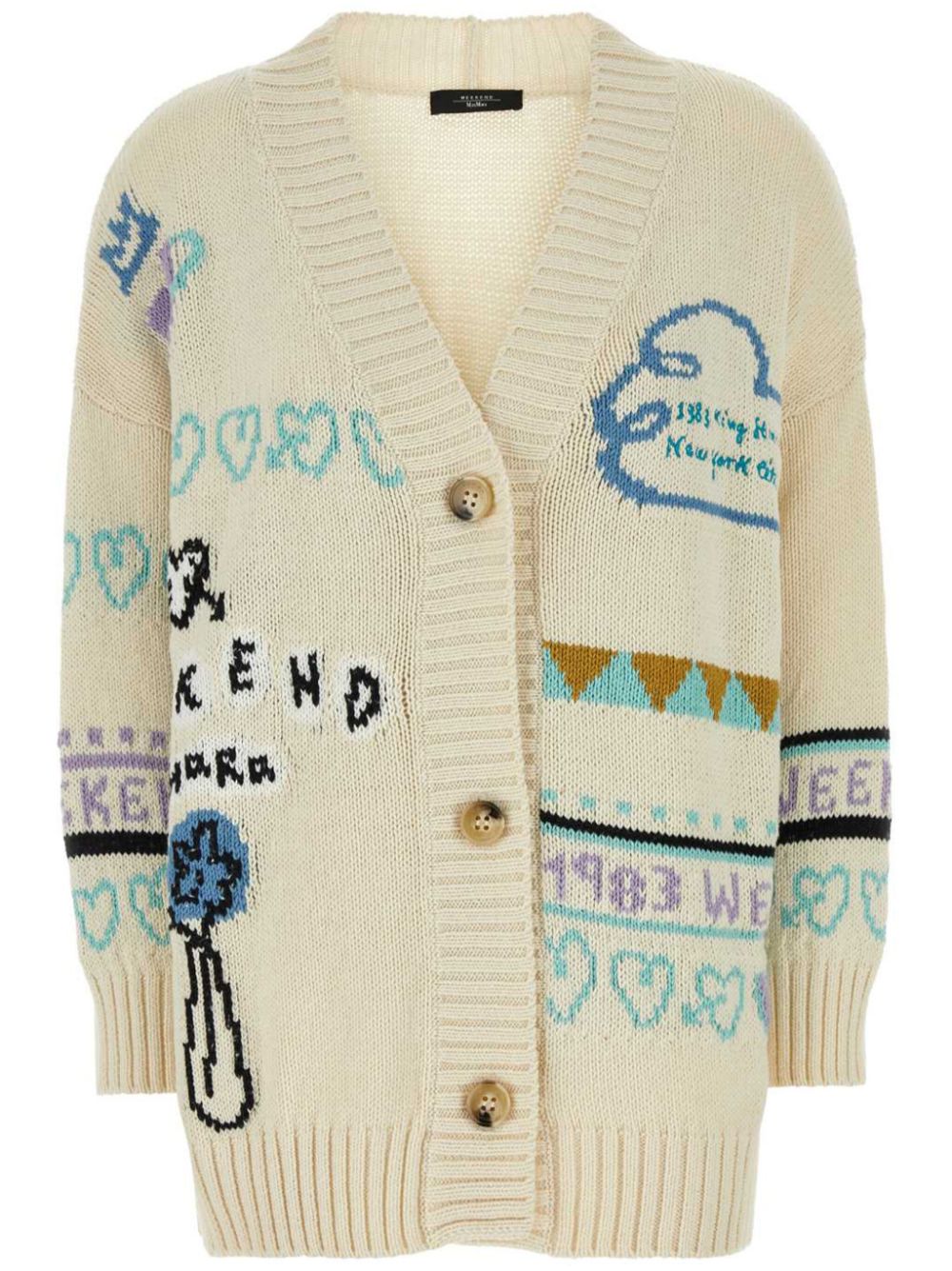 Weekend Max Mara Acacia cardigan - Neutrals von Weekend Max Mara