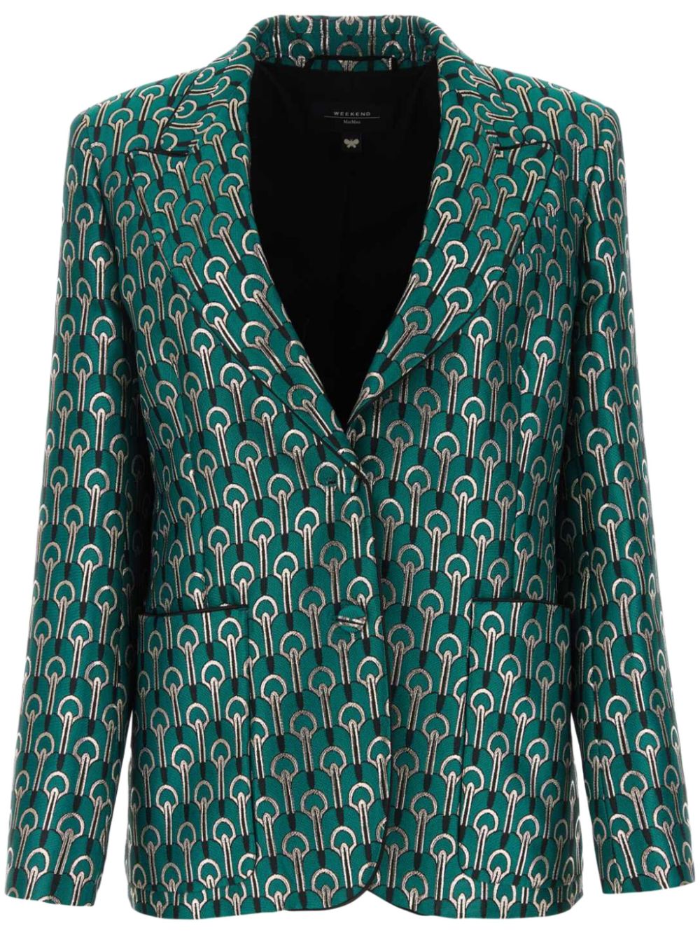 Weekend Max Mara Zulia jacquard blazer - Green von Weekend Max Mara