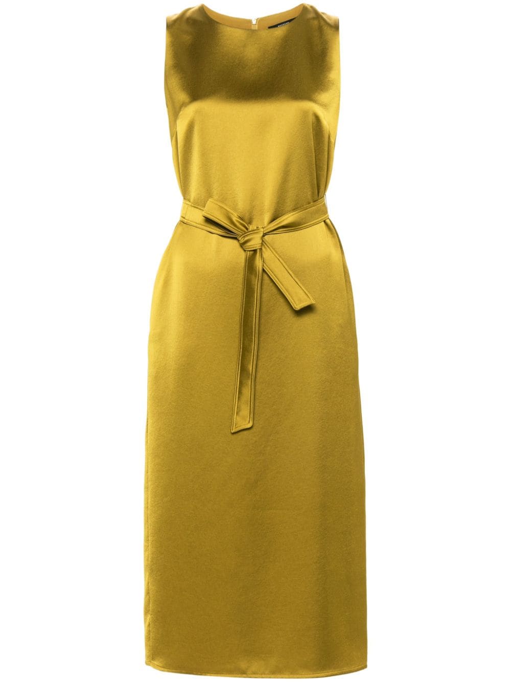 Weekend Max Mara belted satin dress - Green von Weekend Max Mara