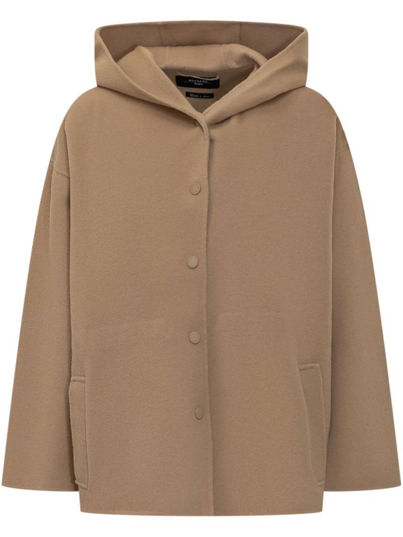 Weekend Max Mara hooded wool coat - Neutrals von Weekend Max Mara