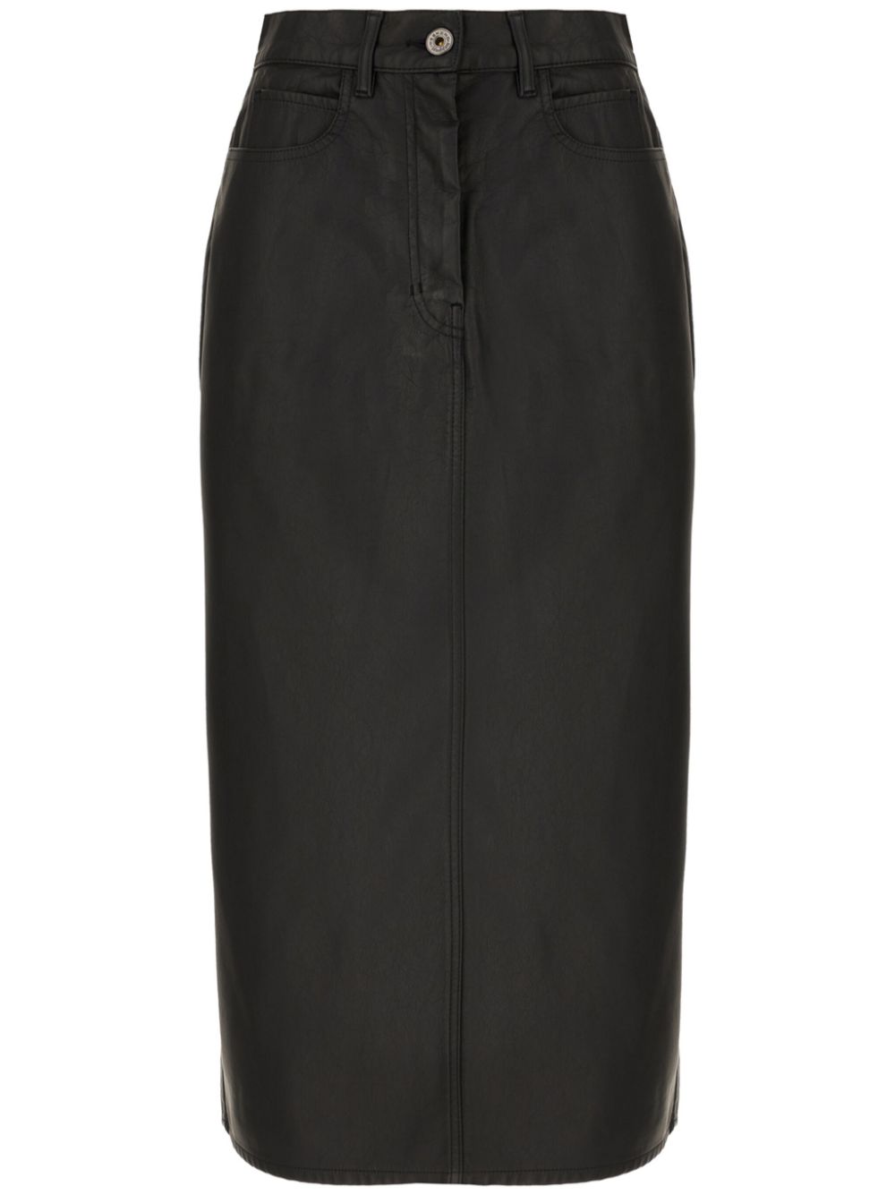 Weekend Max Mara synthetic leather skirt - Black von Weekend Max Mara