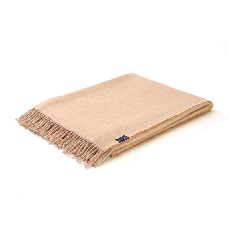 Decke Alma, Farbe beige von Weich Couture Alpaca