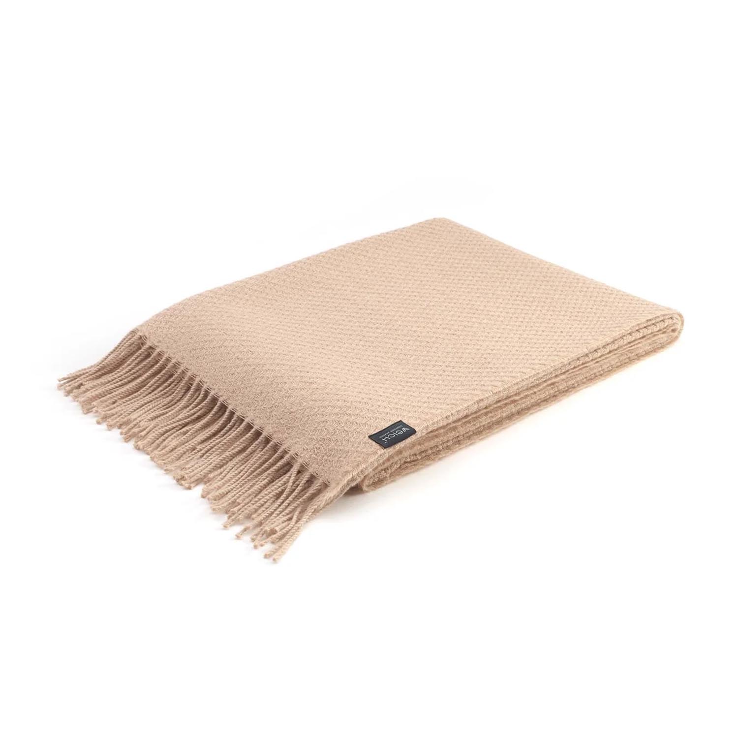 Decke Roma, Farbe beige von Weich Couture Alpaca