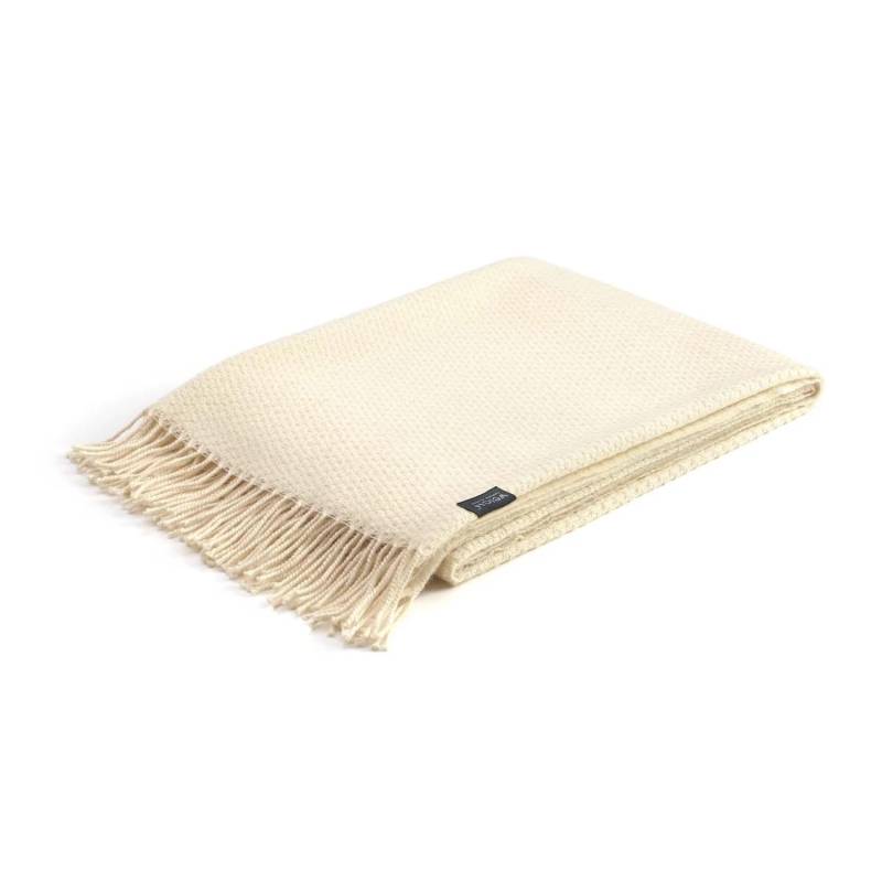 Decke Roma, Farbe cream white von Weich Couture Alpaca