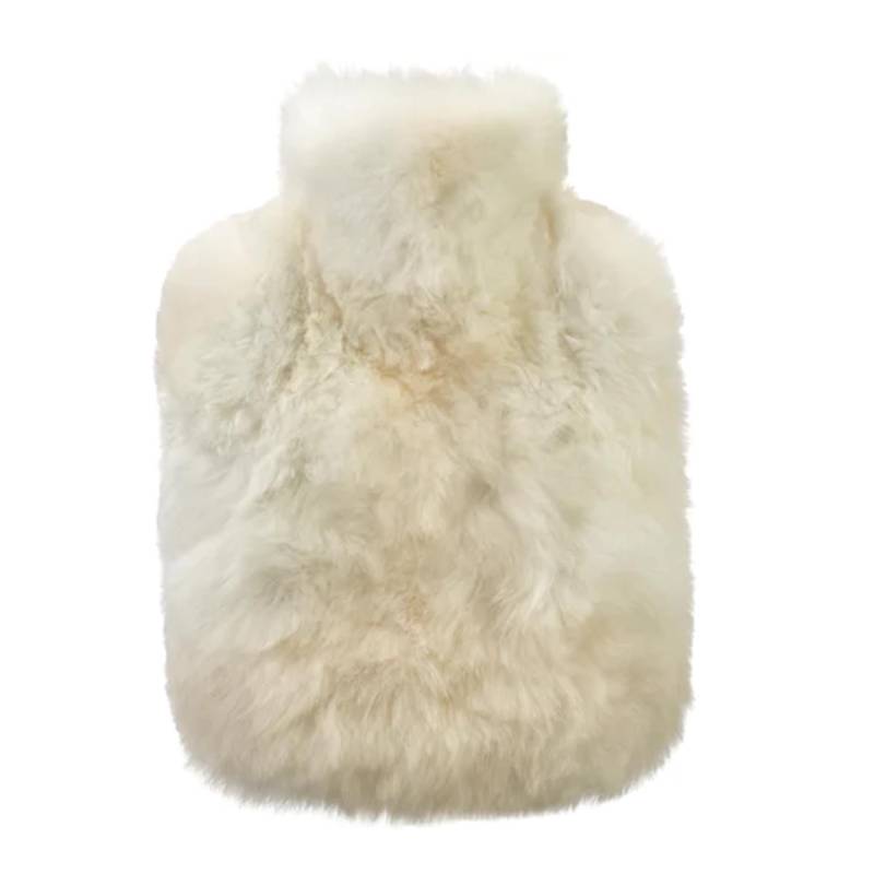 Wärmeflasche Calmo, Farbe offwhite beige, Grösse junior (0,6l) von Weich Couture Alpaca