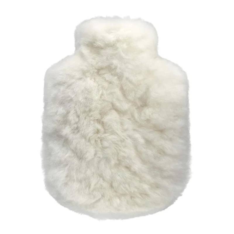 Wärmeflasche Calmo, Farbe pearl white, Grösse mini (0,2l) von Weich Couture Alpaca