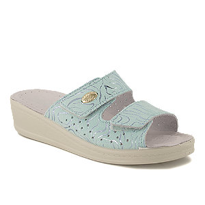 Wellness Damen Pantolette Blau von Wellness