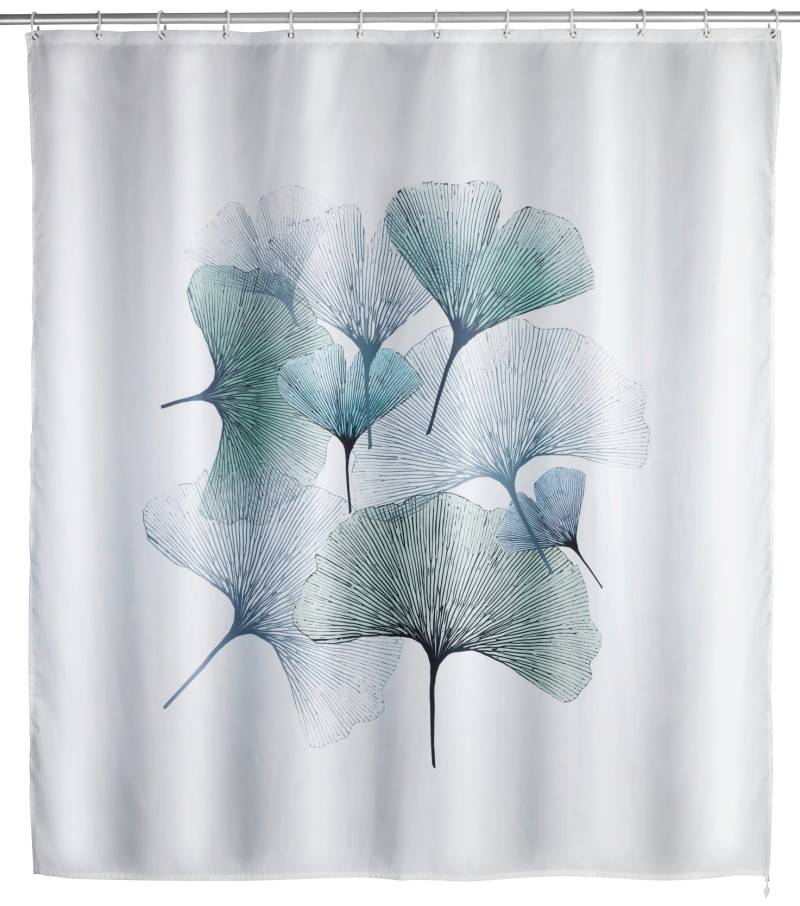 WENKO Duschvorhang »Ginko«, Höhe 200 cm, Textil (Polyester) von Wenko