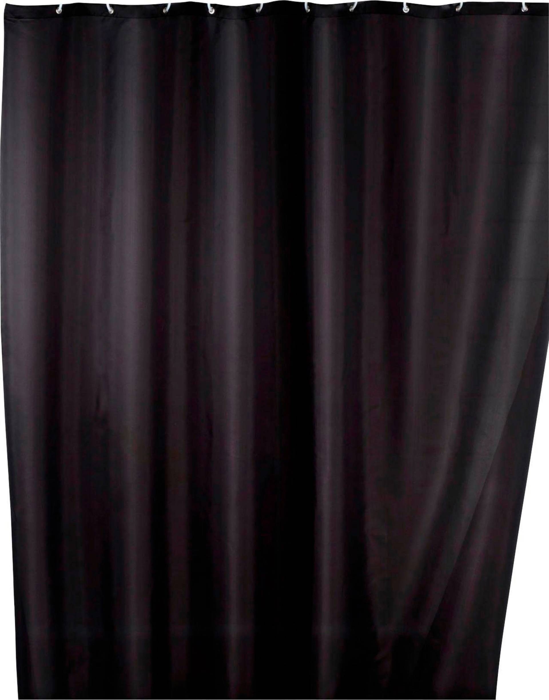 WENKO Duschvorhang »Uni Black«, Höhe 200 cm, Polyester, waschbar WENKO Duschvorhang »Uni Black«, Höhe 200 cm, Polyester, waschbar von Wenko