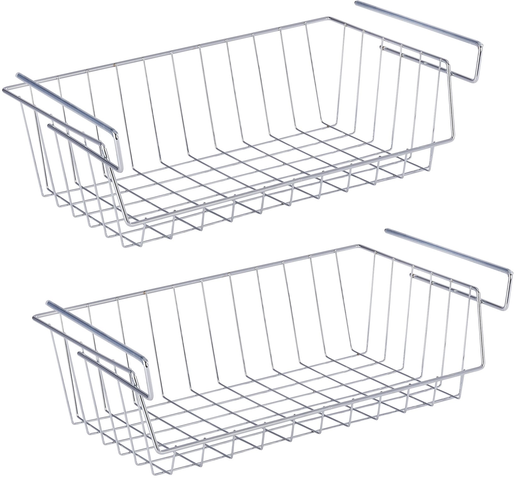 WENKO Einhängekorb, (Set, 2 St.), Metall mit Anti-Rutsch-Gummierung von Wenko