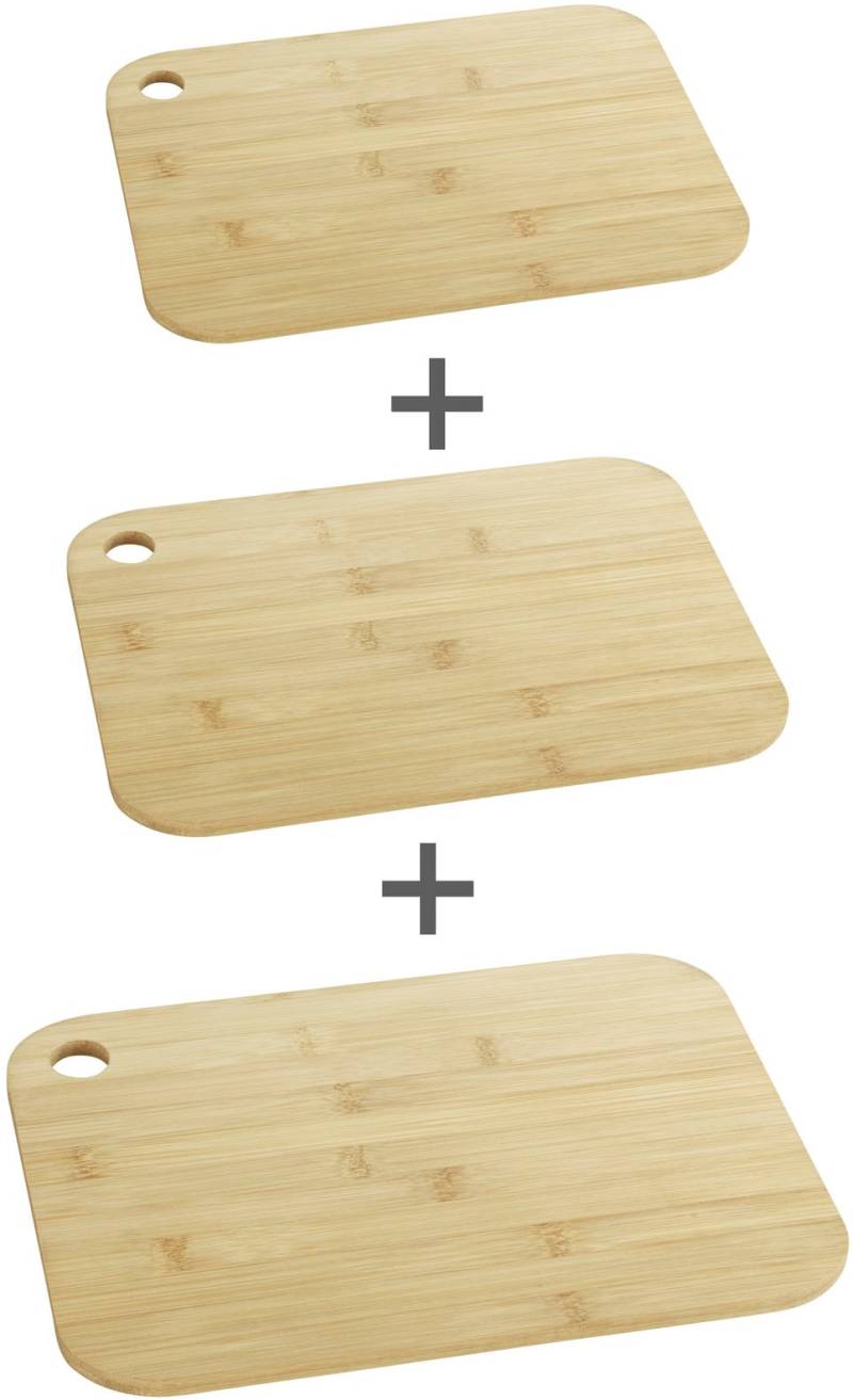 WENKO Schneidebrett, (Set, 3 St.), in 3 verschiedenen Grössen von Wenko