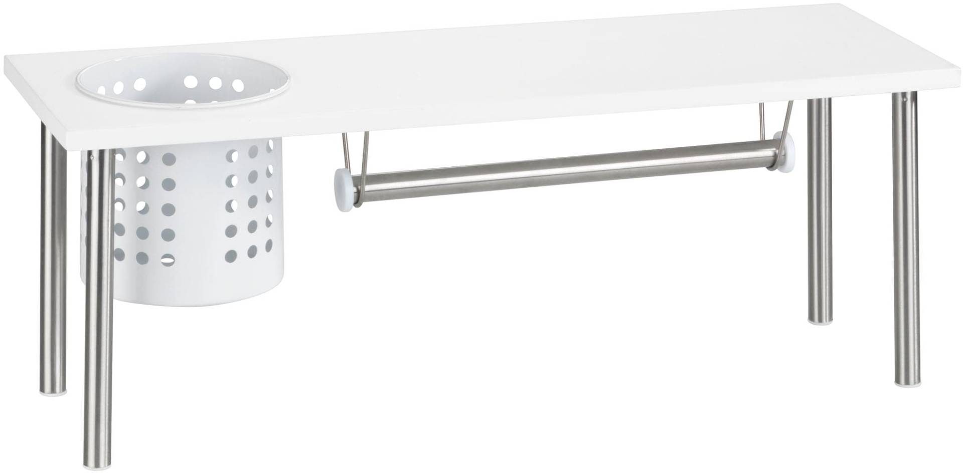 WENKO Standregal »Blanco«, mit Halterung für Küchenrolle und Utensilienhalter WENKO Standregal »Blanco«, mit Halterung für Küchenrolle und Utensilienhalter von Wenko