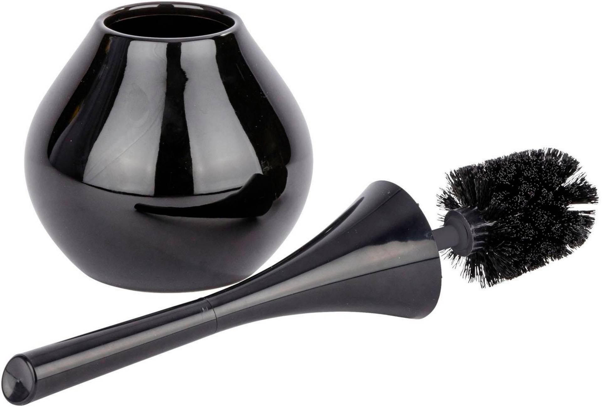 WENKO WC-Garnitur »Flakon«, aus Keramik-Kunststoff, Bürstenkopf-Durchmesser 6,5 cm WENKO WC-Garnitur »Flakon«, aus Keramik-Kunststoff, Bürstenkopf-Durchmesser 6,5 cm von Wenko