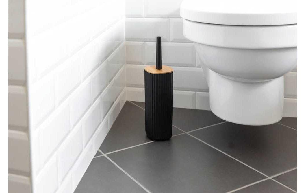 WENKO WC-Garnitur »Rotello Schwarz«, aus Bambus-Kunststoff WENKO WC-Garnitur »Rotello Schwarz«, aus Bambus-Kunststoff von Wenko