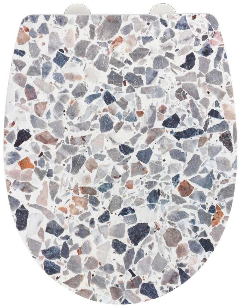 WENKO WC-Sitz »Terrazzo High Gloss«, (1 St.), Thermoplast von Wenko