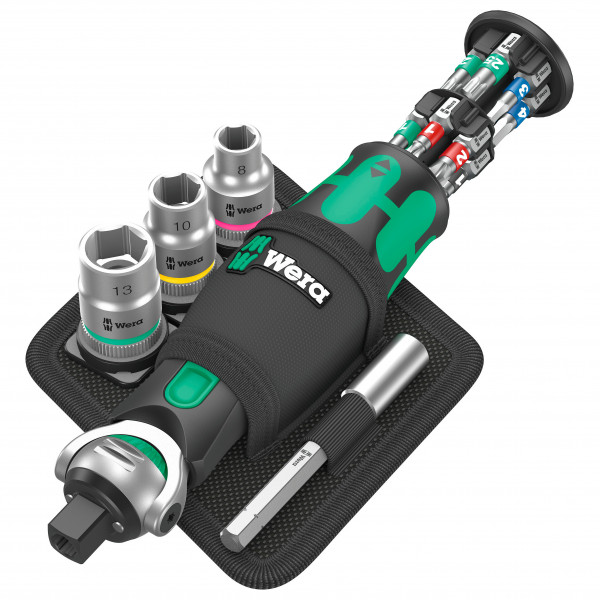 Wera - 8009 Zyklop Pocket Set 2 - Velowerkzeug grün/schwarz von Wera