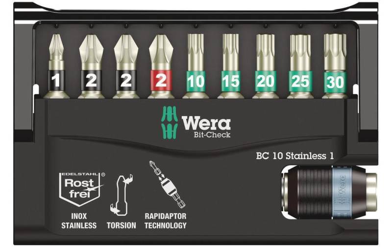 Wera Bit-Set »Bit-Check 10 Stainless« von Wera