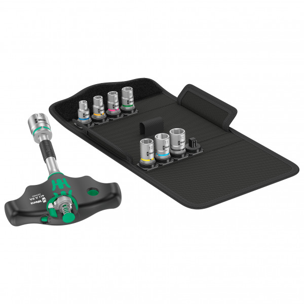 Wera - Kraftform Kompakt 400 RA Set 2 - Velowerkzeug grün/schwarz von Wera