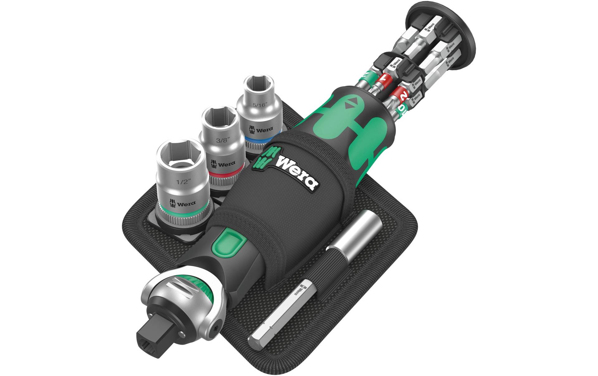 Wera Ratsche »Wera 8009 Zyklop Pocket Imperial Set 2«, (18 St.) von Wera