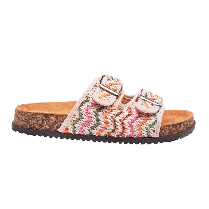 Pantolette für Damen aus Textil multi-color Pantolette für Damen aus Textil multi-color von West Style