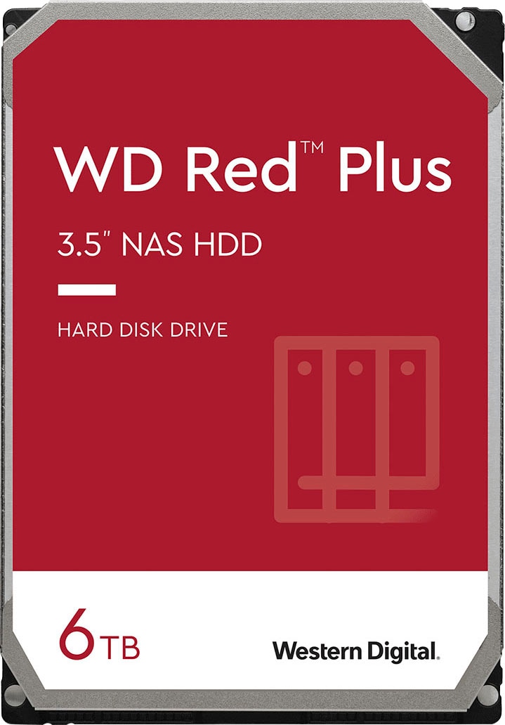 Western Digital HDD-NAS-Festplatte »WD Red Plus«, 3,5 Zoll, Anschluss SATA von Western Digital