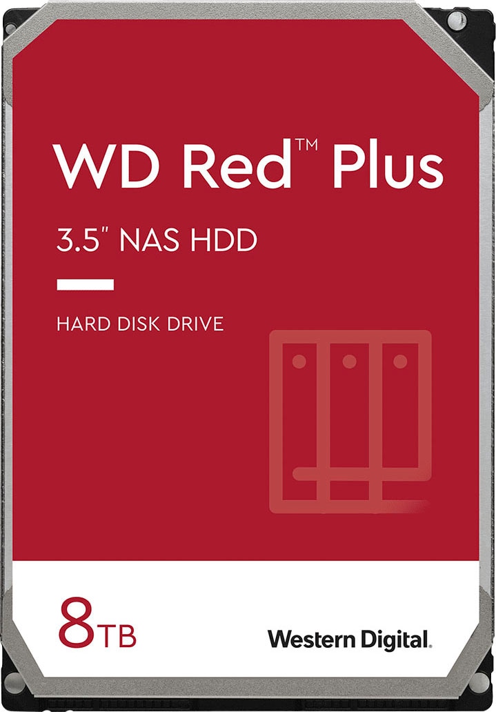 Western Digital HDD-NAS-Festplatte »WD Red Plus«, 3,5 Zoll, Anschluss SATA von Western Digital