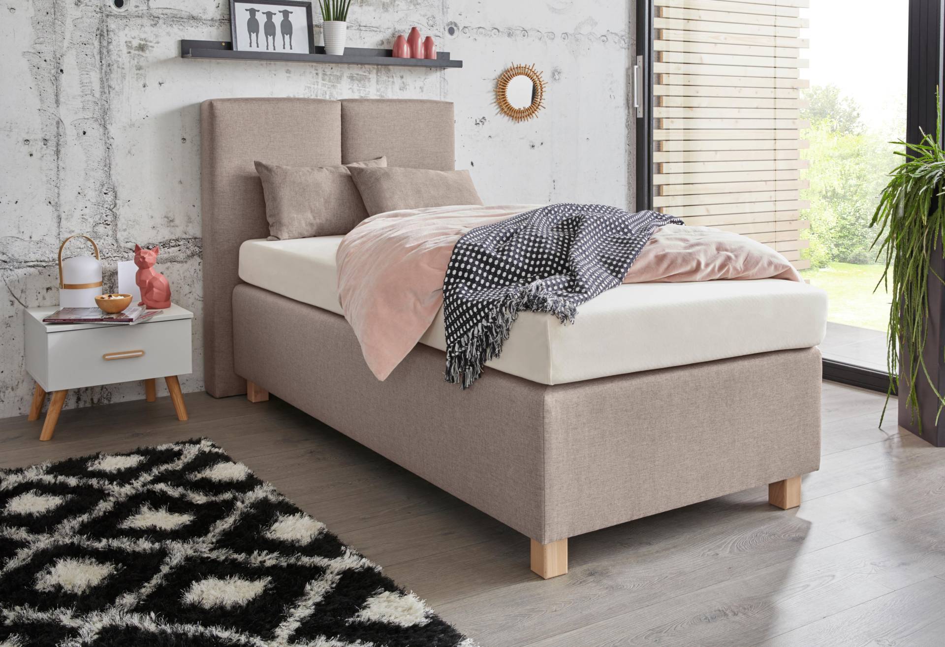 Westfalia Schlafkomfort Boxspringbett, mit Zierkissen von Westfalia Schlafkomfort