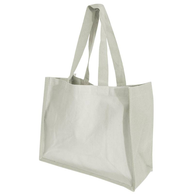 Printers Jutetasche Shopper Einkaufstasche, 21 Liter (2 Stückpackung) Damen Beige ONE SIZE von Westford Mill