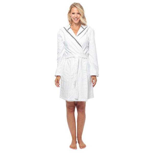 Bamboo - Morgenmantel Bademantel Damen Weiss XL von Wewo Fashion