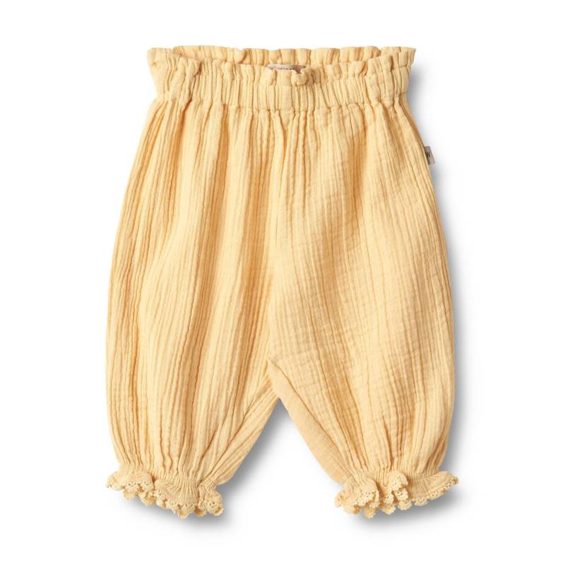 Baby Hose Petrine Unisex Gelb 68 von Wheat