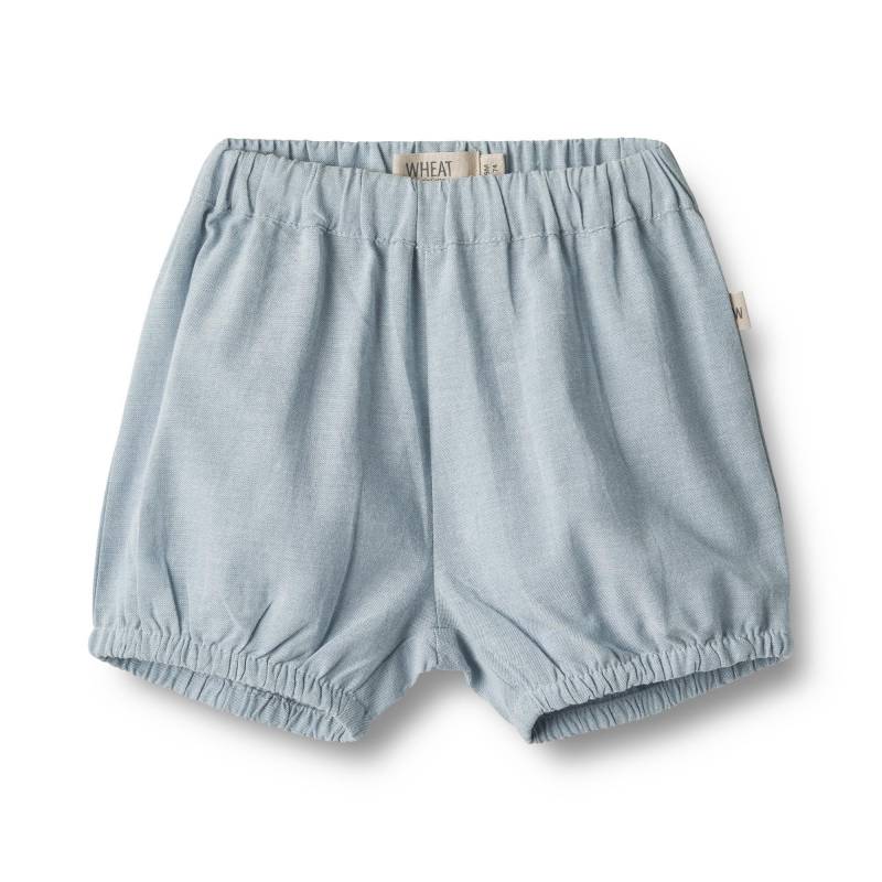 Baby Shorts Olly Unisex Blau 74 von Wheat