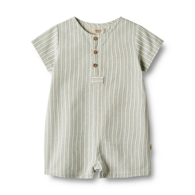 Baby Strampler Zappa Unisex Grün 74 von Wheat