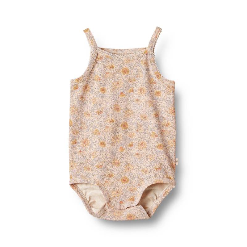 Baby Trägerbody Ellen Unisex Rosa 62 von Wheat