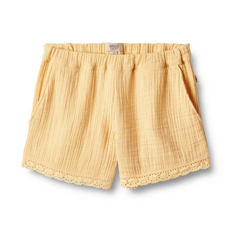 Mädchen Shorts Eileen Unisex Gelb 98 von Wheat