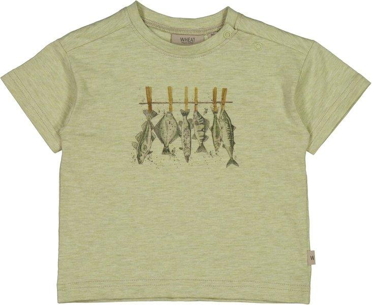 Baby T-shirt Fischleine Unisex Grün 68 von Wheat